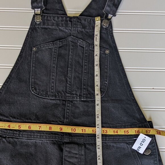Old Navy Slouchy Straight Non-Stretch Jean Short Overalls - Picture 15 of 16